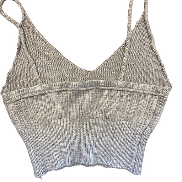 Lilac/ gray knit tank top - Picture 2 of 2